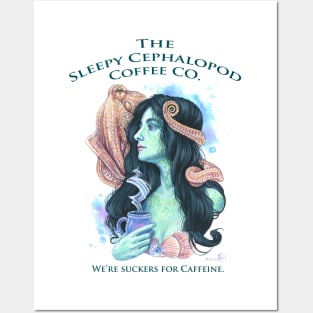 The Sleepy Cepholopod Coffee Co--Siren Posters and Art